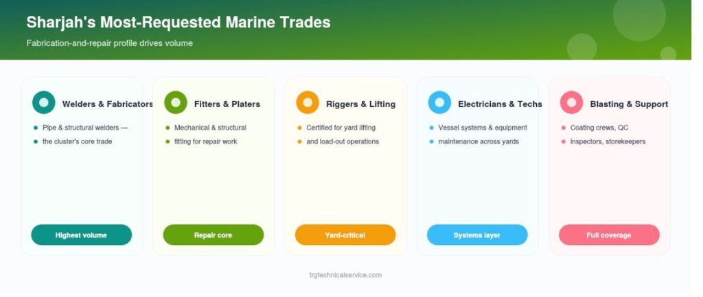 Marine Recruitment Agency in Sharjah Roles