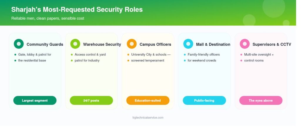 Security recruitment agency in SHarjah Roles