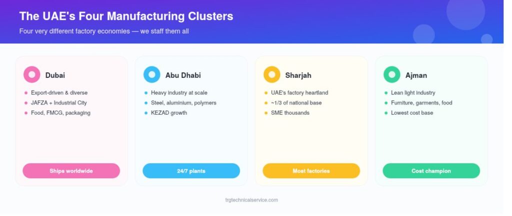 manufacturing Recruitment Agency uae map